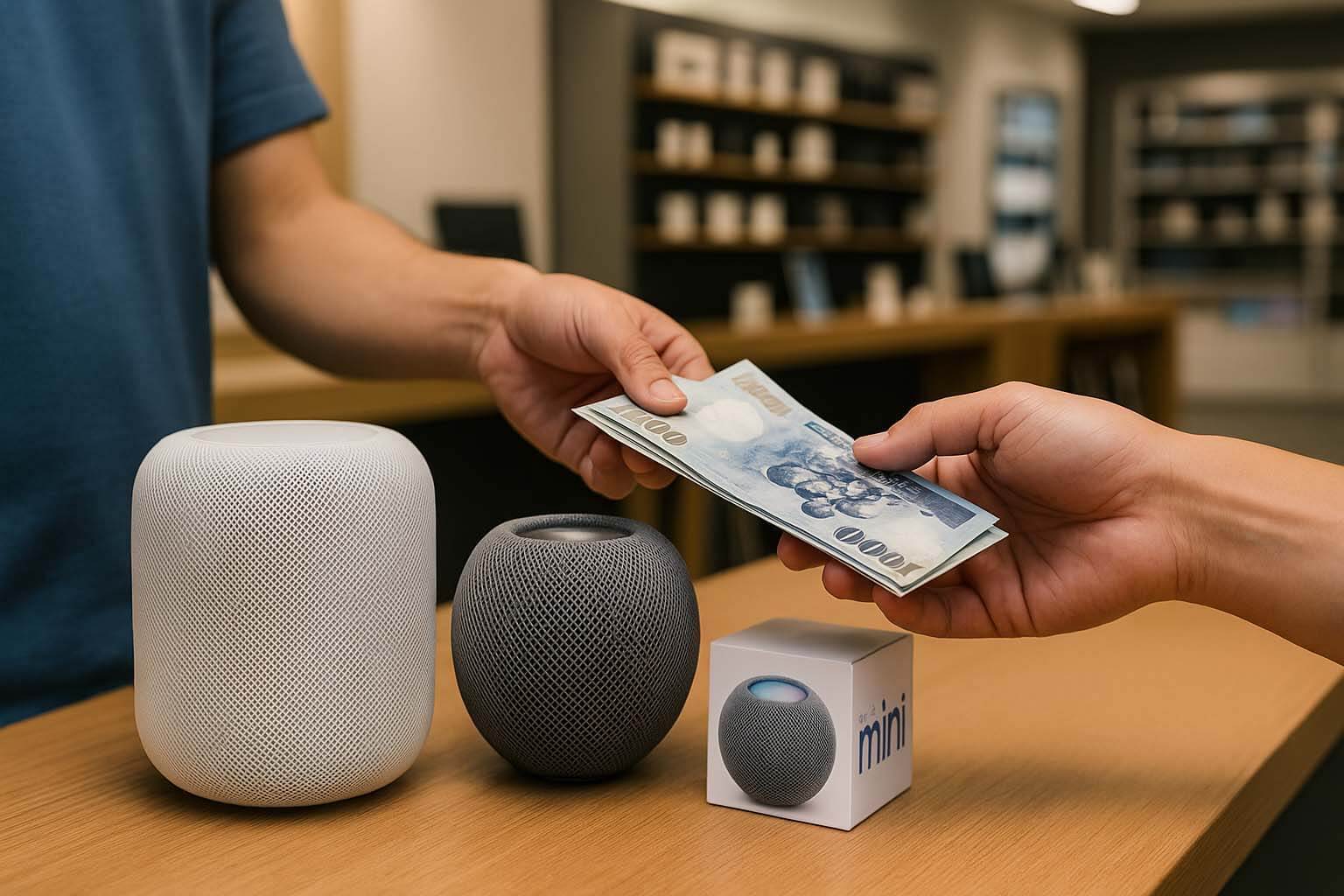 HomePod mini 太空灰與白色收購現金交易（青蘋果3C）